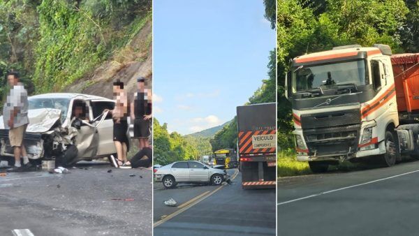 Acidente bloqueia BR-386 e deixa duas pessoas em estado grave