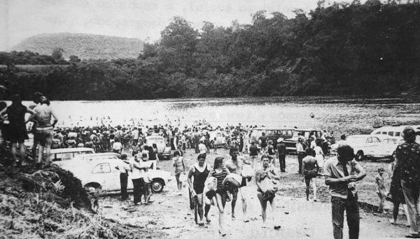 Competições na antiga praia do Costão