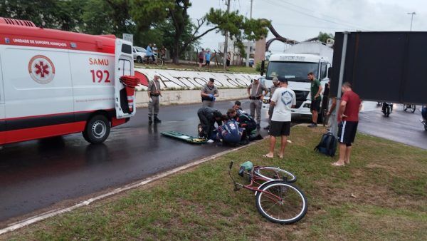 Morre ciclista atropelado no trevo de Arroio do Meio