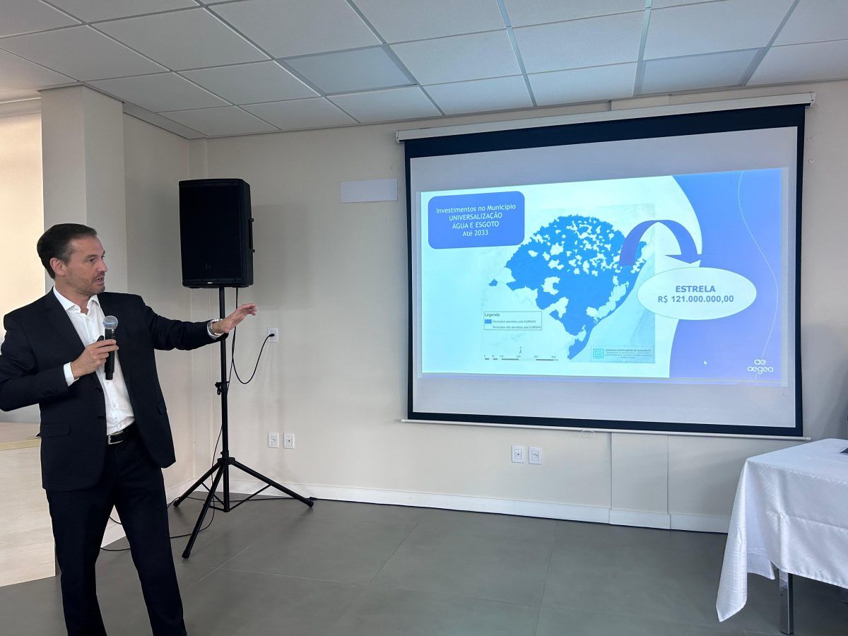 Corsan/Aegea anuncia investimento de R$ 121 milhões em Estrela