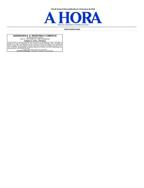Haenssgen S.A. Indústria e Comércio