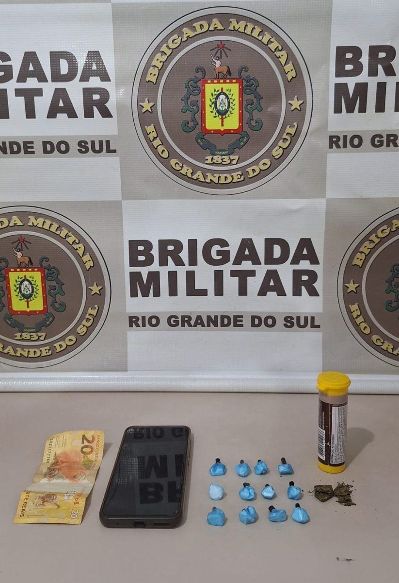 Casal é preso por tráfico de drogas em Fazenda Vilanova
