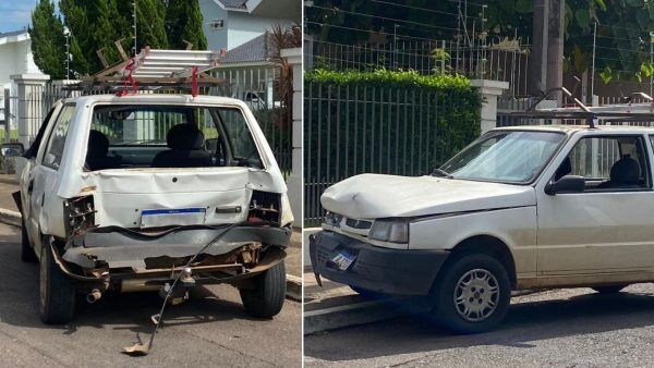 Engavetamento envolve quatro veículos no Moinhos, em Lajeado