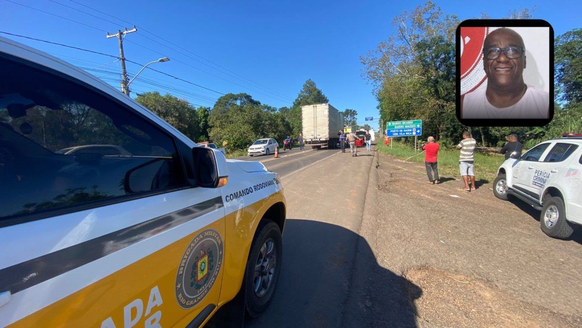 Ex-jogador profissional morre ao ser atingido por caminhão na RSC-453