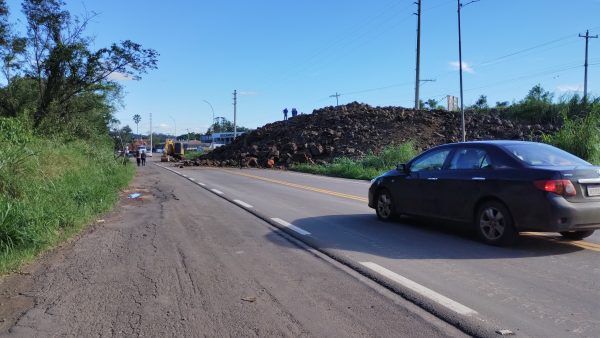 Pedreira detonada às margens da ERS-130 será usada em ponte provisória  