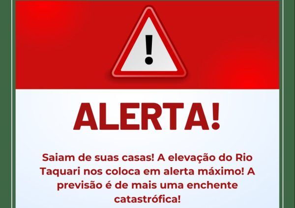 Encantado alerta para enchente catastrófica