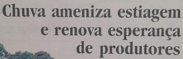 Há 20 anos, estiagem castigava o Vale