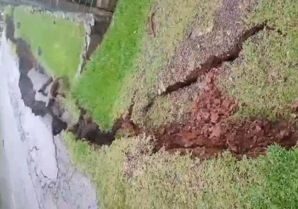 Defesa Civil alerta para risco de desmoronamento em Teutônia