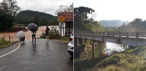 Sete pontes são levadas pela força da água no Vale