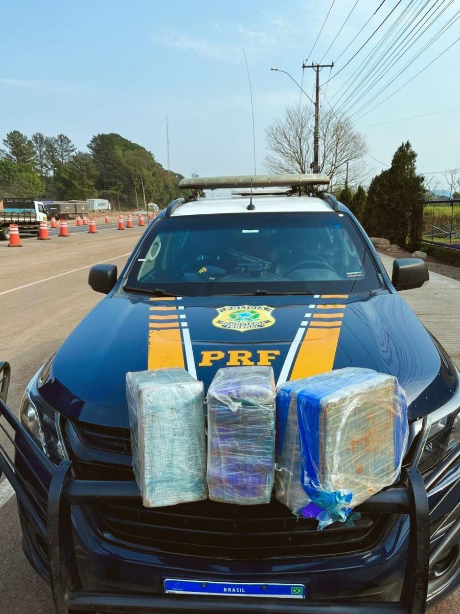 Jovem é preso com 32 quilos de maconha na BR-386, em Lajeado