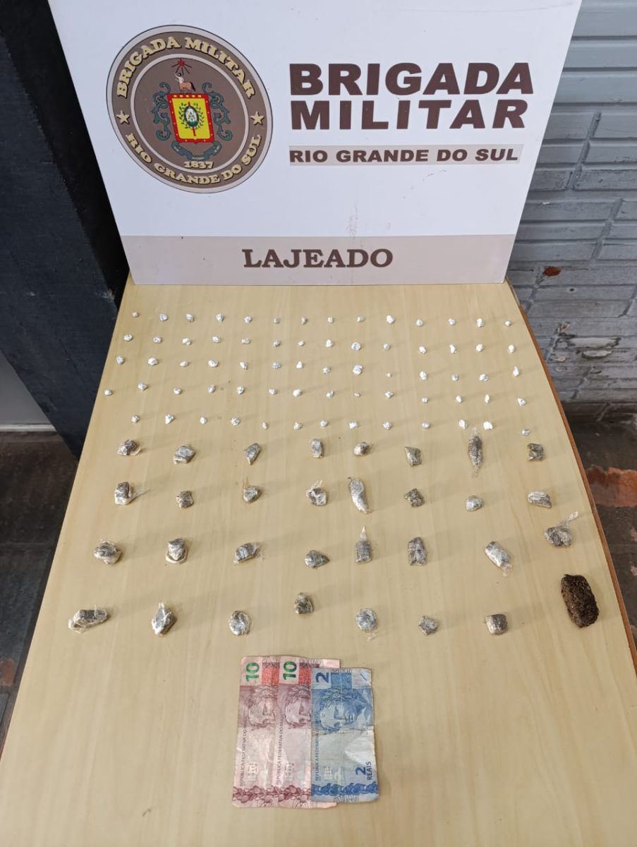 Mulher é presa em flagrante com drogas no centro de Lajeado