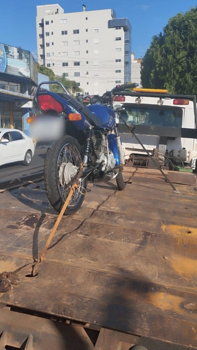 Motos envolvidas em “Rolezinho de Natal” são autuadas e recolhidas