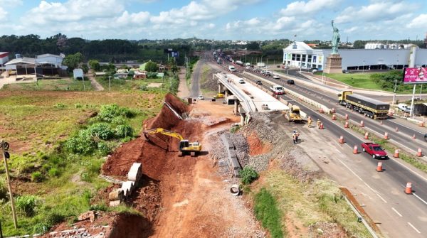 Obras causam bloqueios na alça de acesso à Bento Rosa