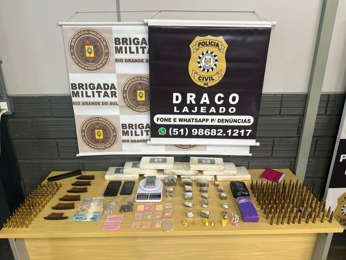 Polícia apreende 10 quilos de cocaína e munição de AK-47 no Montanha
