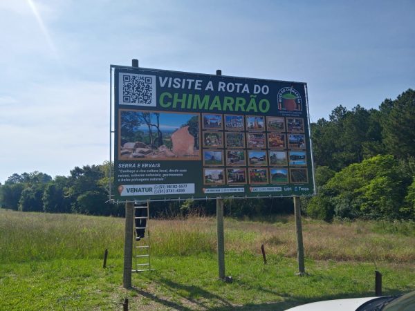 Rota do Chimarrão ganha outdoor na entrada de Venâncio Aires