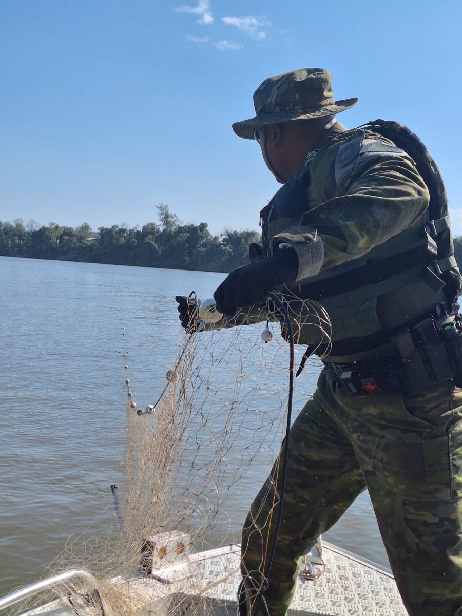 Fiscalização fluvial combate pesca ilegal no Rio Taquari
