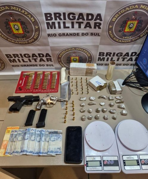 Brigada Militar prende homem com armas e drogas em Teutônia