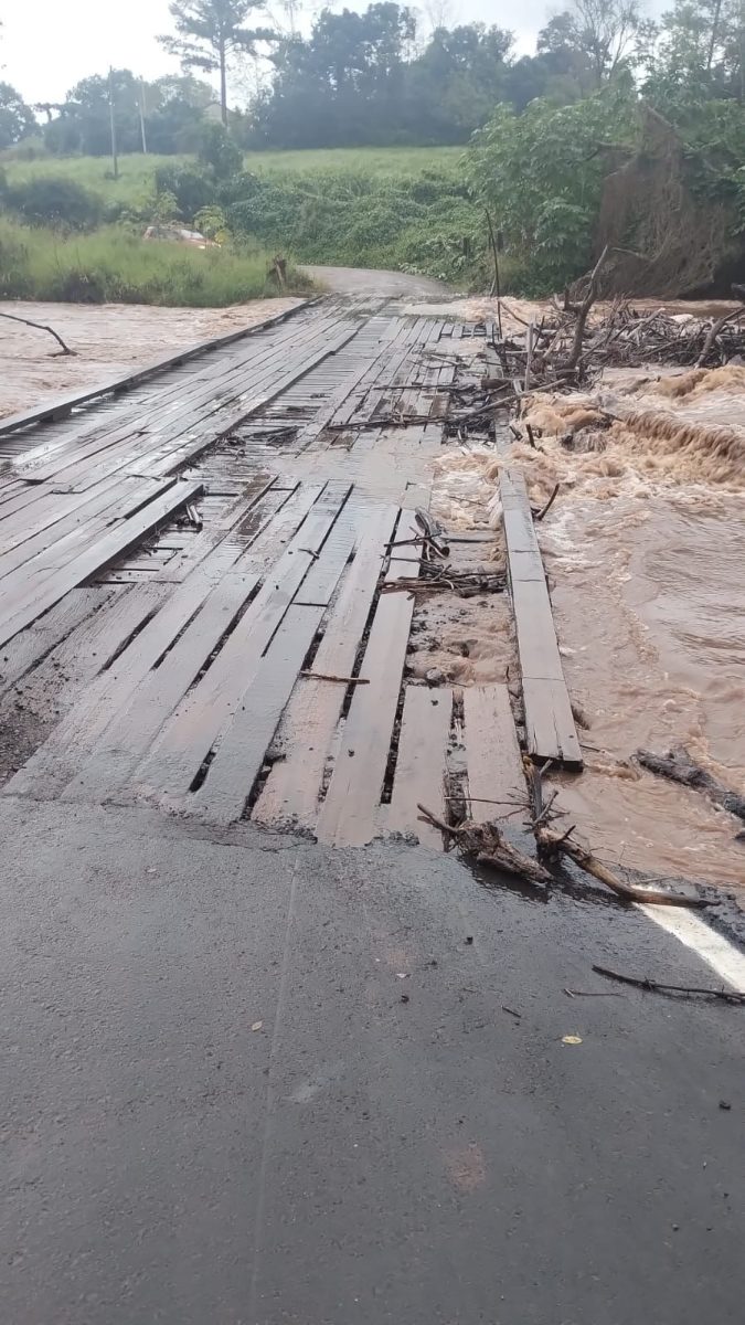 Ponte da Tangará será bloqueada devido à elevação do Arroio Boa Vista