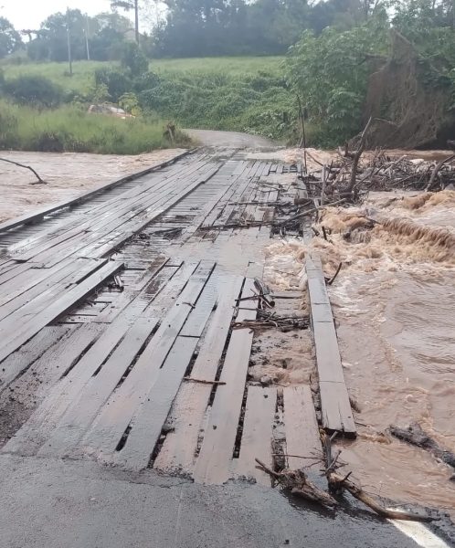 Ponte da Tangará será bloqueada devido à elevação do Arroio Boa Vista