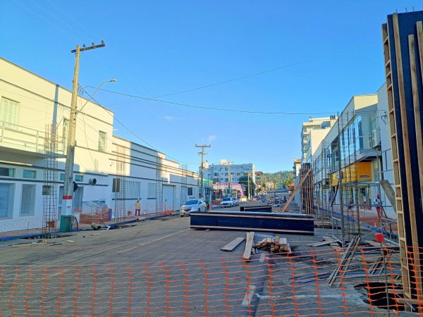 O novo centro de Encantado e a fiação subterrânea
