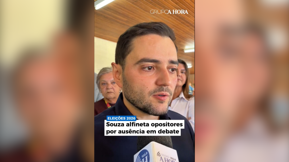 Souza alfineta opositores por ausência em debate