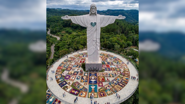 Cristo Protetor de Encantado terá celebração inédita com tapetes de Corpus Christi