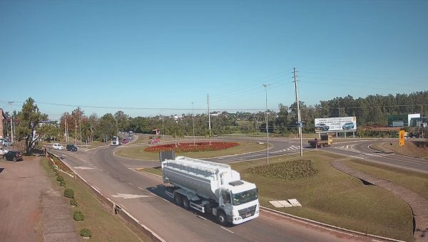 Nova câmera monitora trevo da ERS-130, em Arroio do Meio
