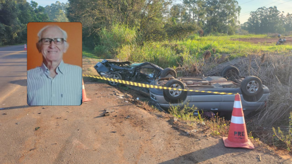 Identificado idoso que morreu em acidente na RSC-453, em Estrela