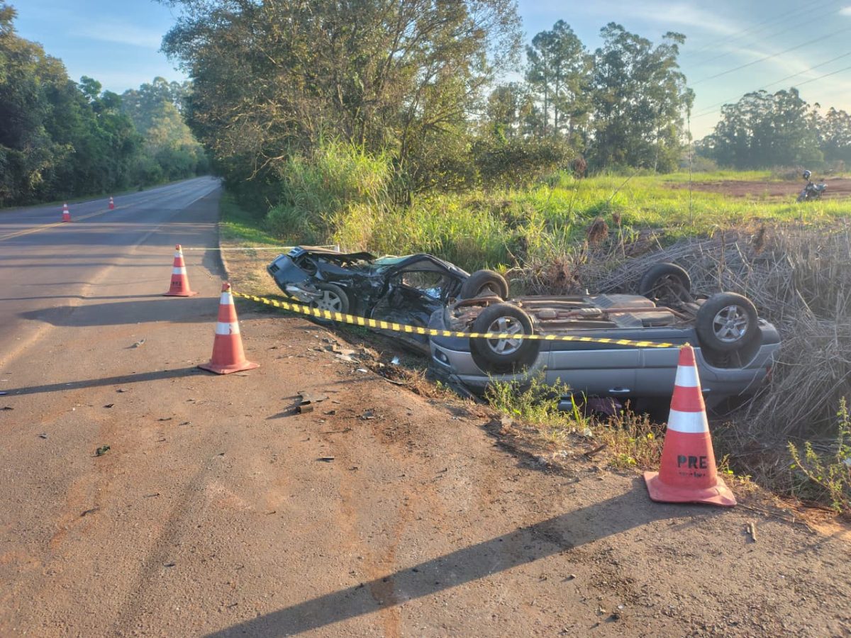 Idoso morre e cinco pessoas ficam feridas em acidente na RSC-453