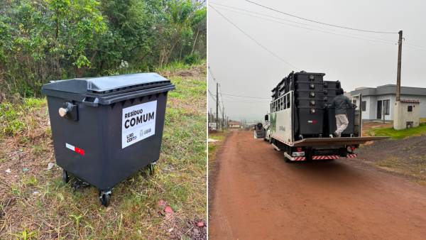 Prefeitura inicia instalação de mais 500 contêineres de coleta de lixo pela cidade