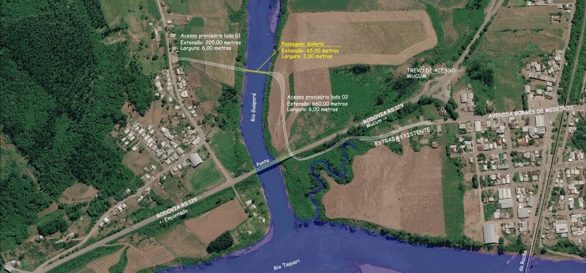 Interdição da ponte na ERS-129 mobiliza CIC-VT e parceiros