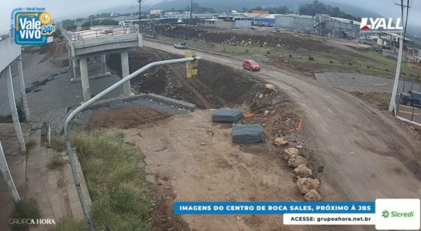 Nova ponte de Roca Sales entra na fase de contenção das cabeceiras