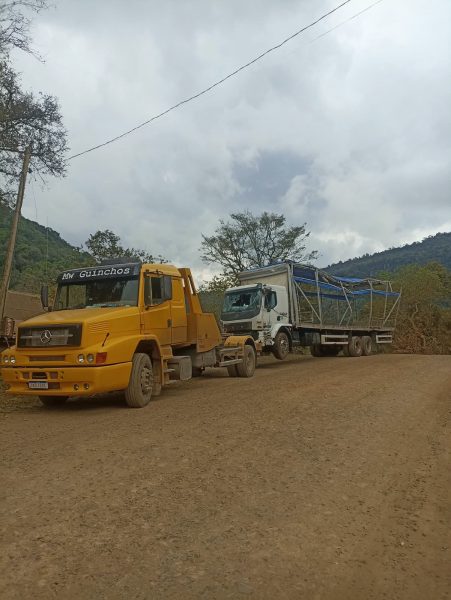 Trânsito é liberado no desvio entre Guaporé e Anta Gorda