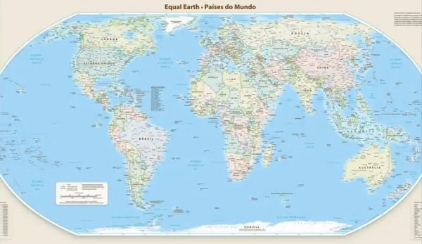 Novo mapa-múndi corrige tamanho da África, América do Sul e Ásia